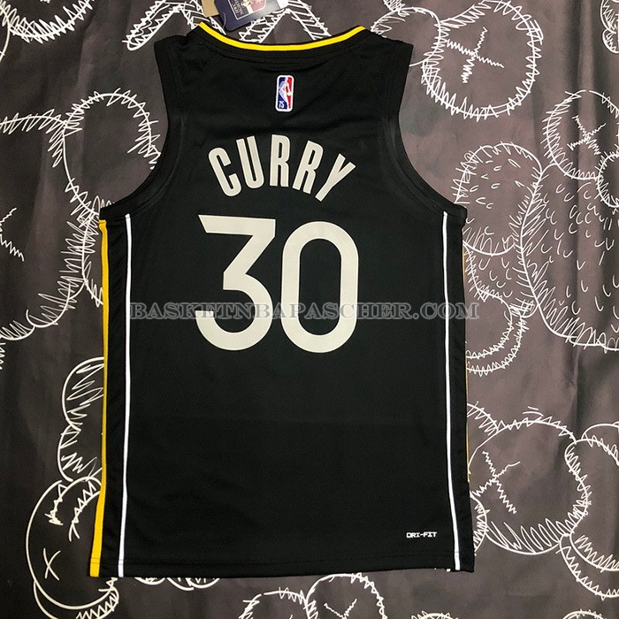 Maillot Golden State Warriors Stephen Curry NO 30 Select Series 2022 Noir